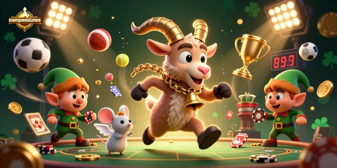Experience the festive excitement at siempreeslunes with a spooky casino themed 3D illustration.