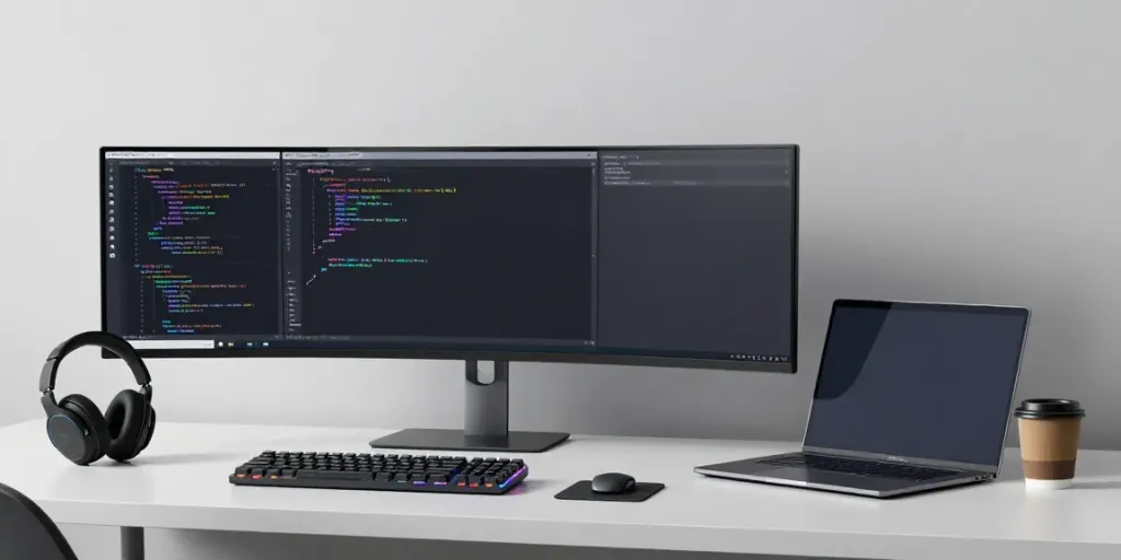 .uk domain search interface in a modern developer workspace showcasing cloud computing elements.