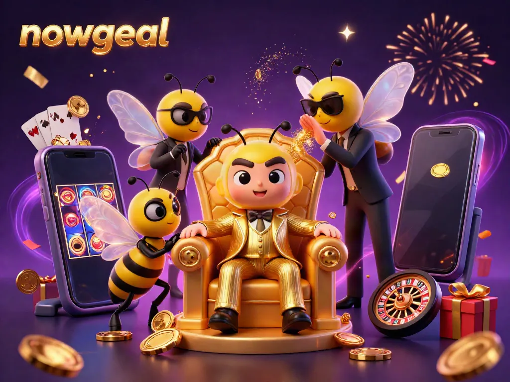 Engage in dynamic gameplay at Nowgoal with vibrant casino elements and characters in a thrilling 3D environment.