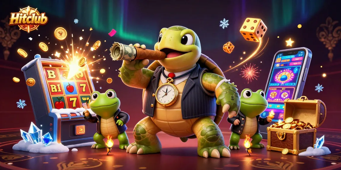Hitclub showcases exciting casino action with vibrant characters in a packed gaming scene.